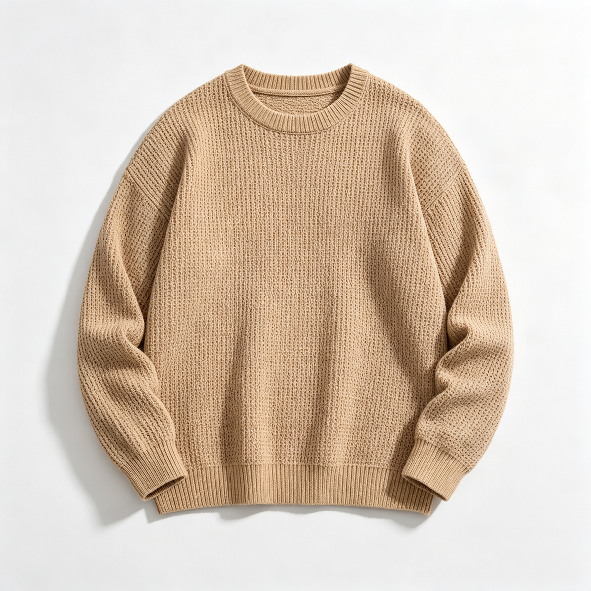 🔥 BESTSELLER | 8PCS $24.63 | Men’s Waffle Knit Crewneck Sweater