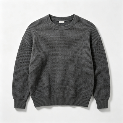 🔥 BESTSELLER | 8PCS $24.63 | Men’s Waffle Knit Crewneck Sweater