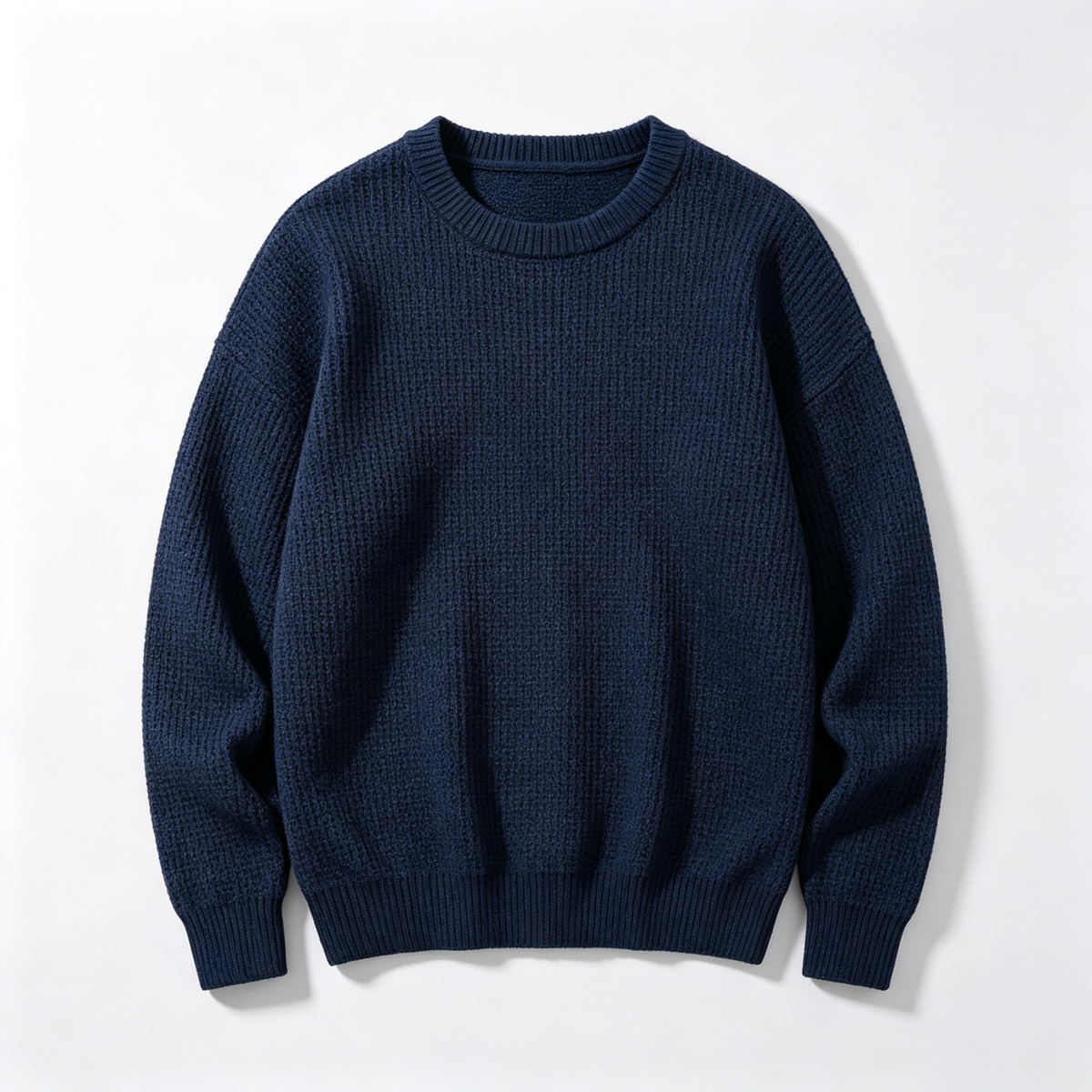 🔥 BESTSELLER | 8PCS $24.63 | Men’s Waffle Knit Crewneck Sweater