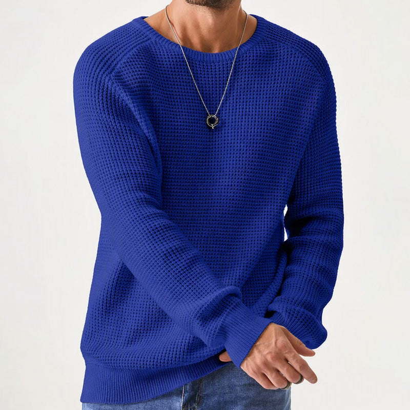✨Limited-Time Offer🎁Men's Crewneck Sweater Soft Casual Sweaters Classic Long Sleeve Pullover Sweaters with Ribbing Edge