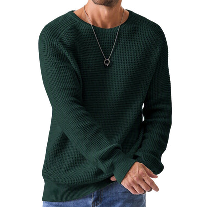 ✨Limited-Time Offer🎁Men's Crewneck Sweater Soft Casual Sweaters Classic Long Sleeve Pullover Sweaters with Ribbing Edge
